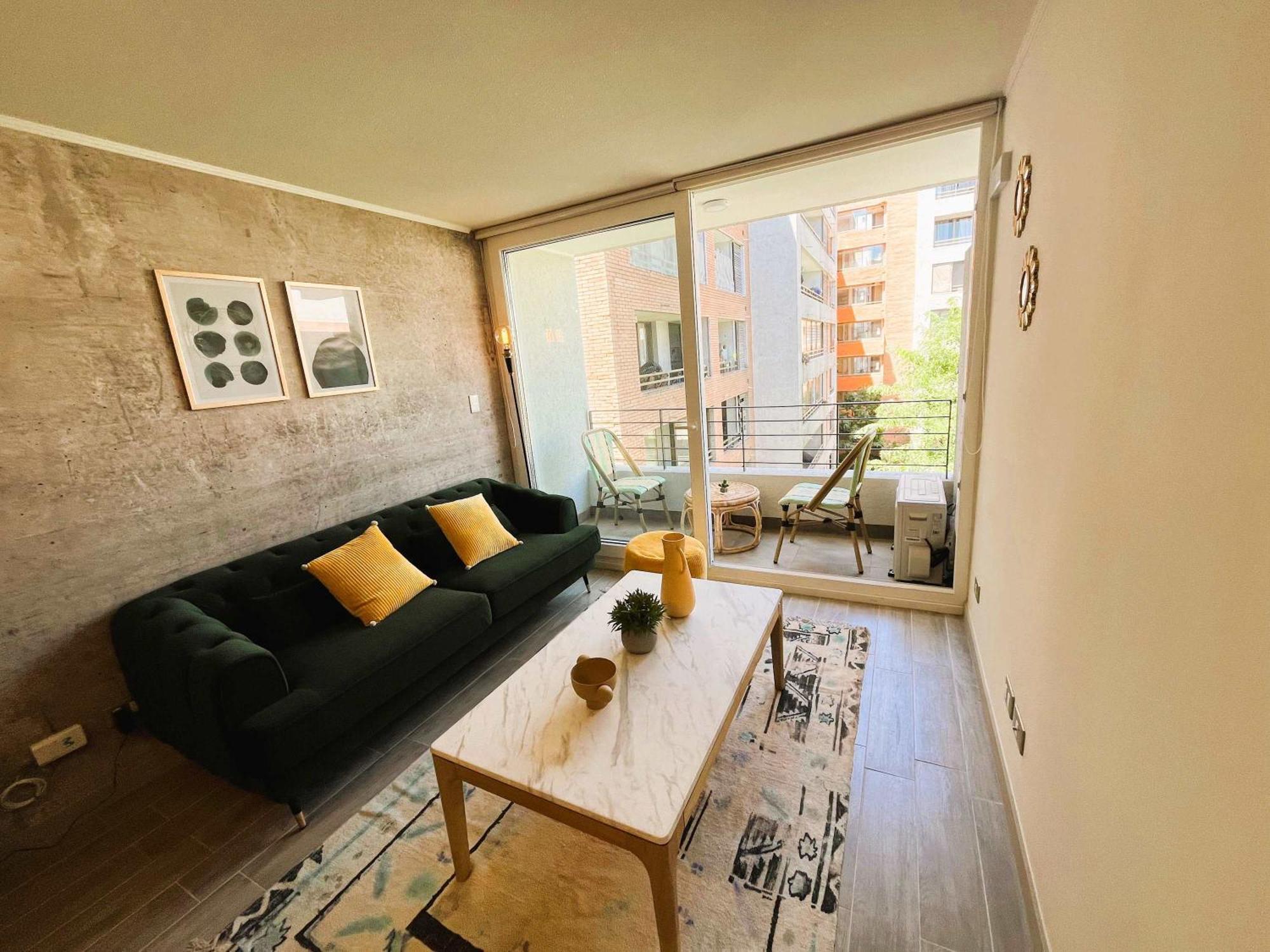 Hom I Luminoso Y Acogedor Depto 1d1b En Apartamento Santiago